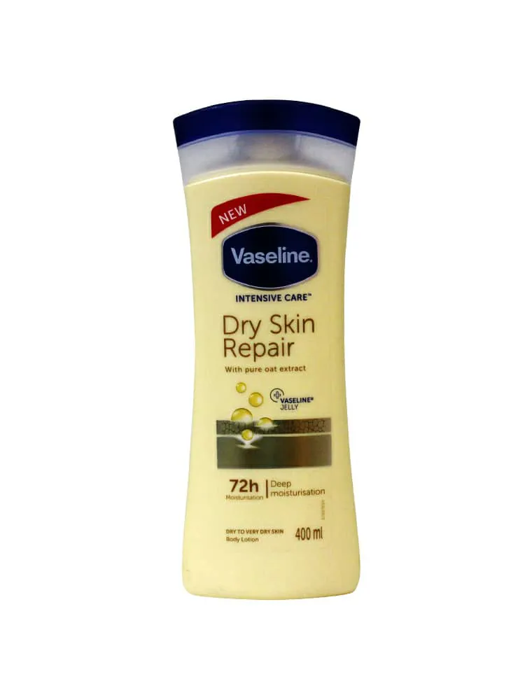 لوسیون بدن وازلین مدل Dry Skin Repair (لوسیون وازلین زرد)