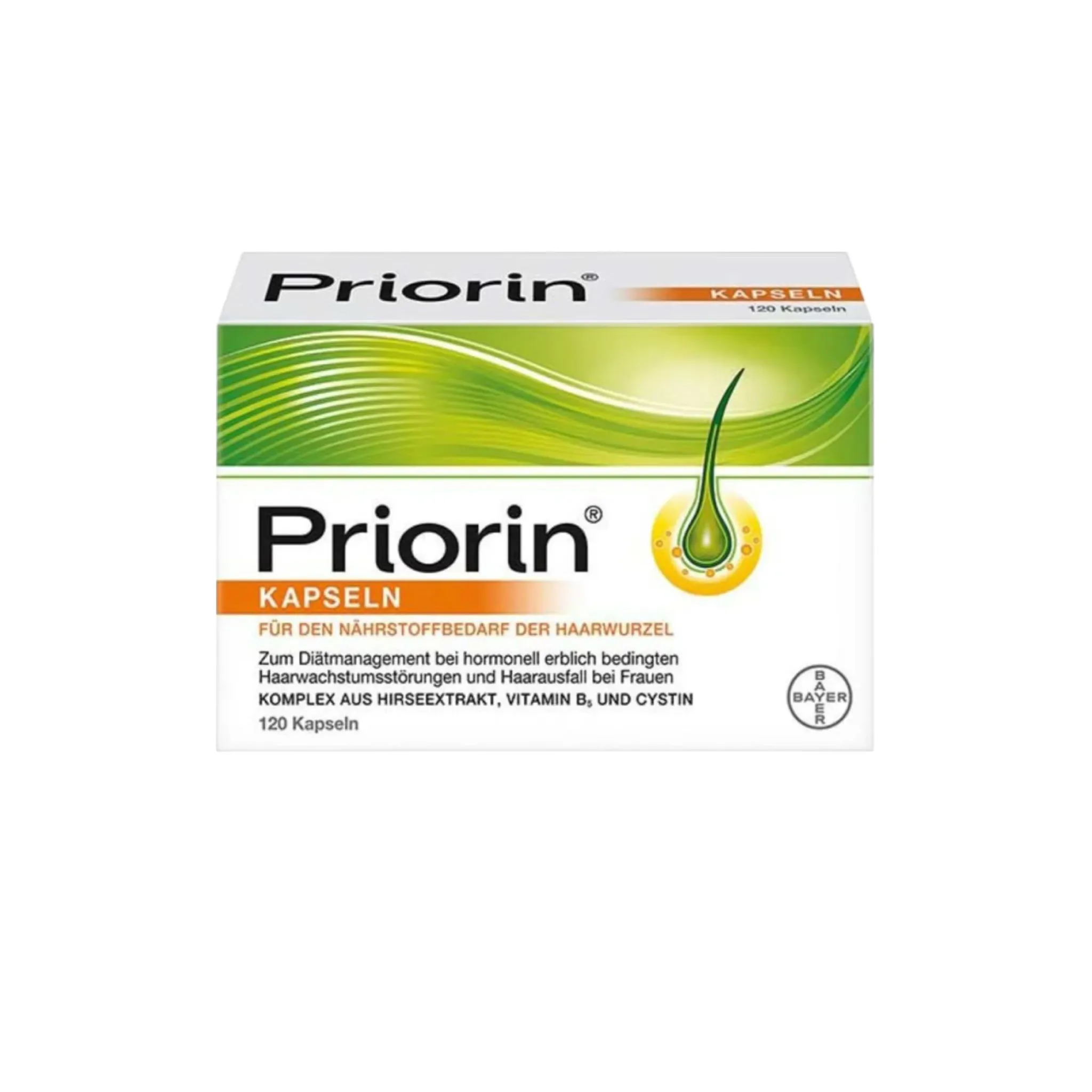 مکمل پریورین Priorin ضد ریزش مو هورمونی و ارثی بایر آلمانی اصل