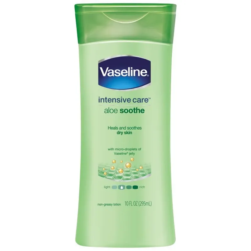 لوسیون بدن وازلین سبز (لوسیون وازلین مدل Aloe Soothe)