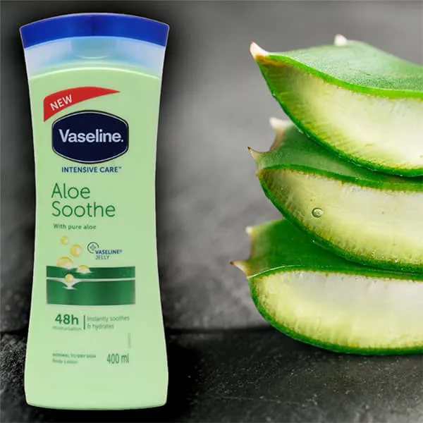 لوسیون بدن وازلین سبز (لوسیون وازلین مدل Aloe Soothe)