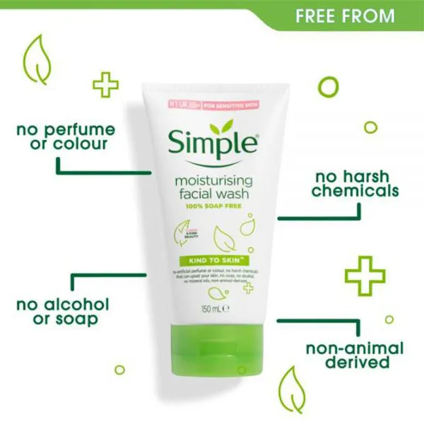 شوینده صورت Moisturising سیمپل مناسب پوست خشک
