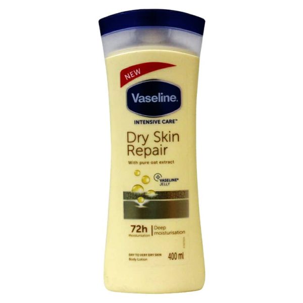 لوسیون بدن وازلین مدل Dry Skin Repair (لوسیون وازلین زرد)