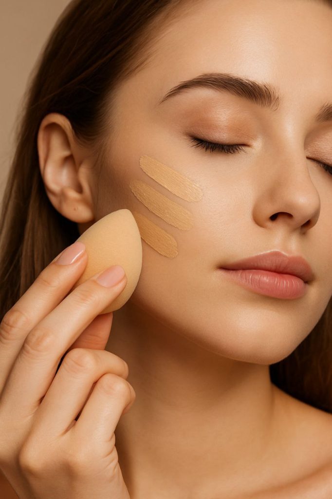 چگونه کرم‌پودر را درست و بدون ماسیده بزنیم؟